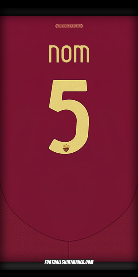 Maillot AS Roma Cup 2024/2025 -  nom - 5