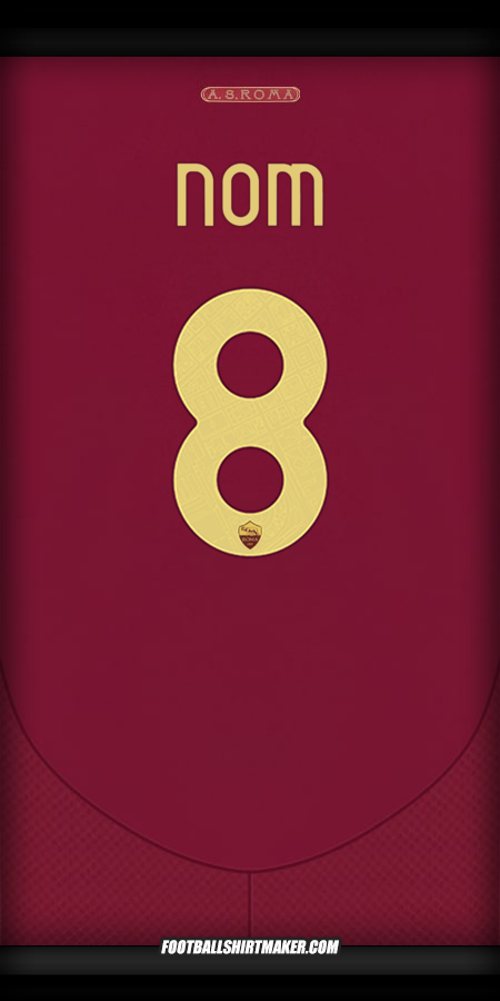 Maillot AS Roma Cup 2024/2025 -  nom - 8