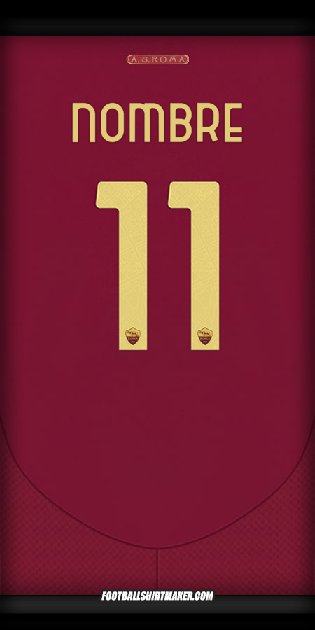 Camiseta AS Roma Cup 2024/2025 -  nombre - 11
