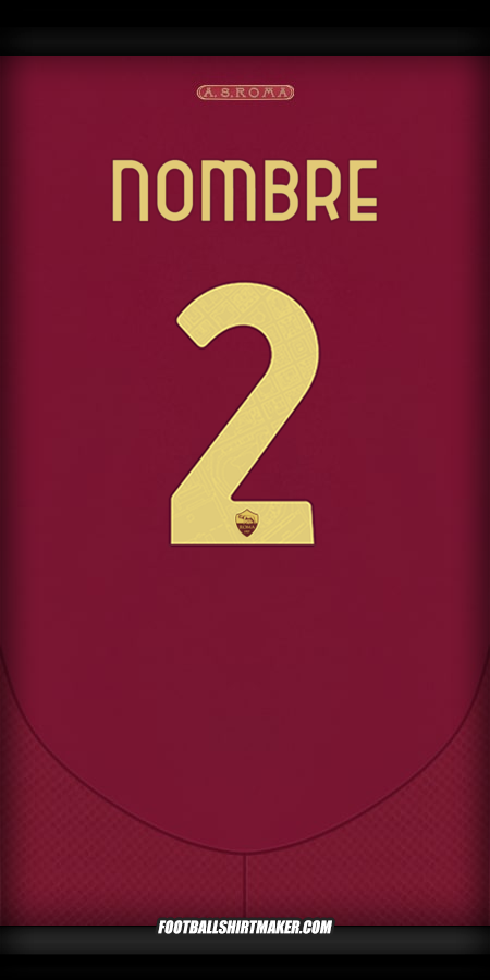 Camiseta AS Roma Cup 2024/2025 -  nombre - 2