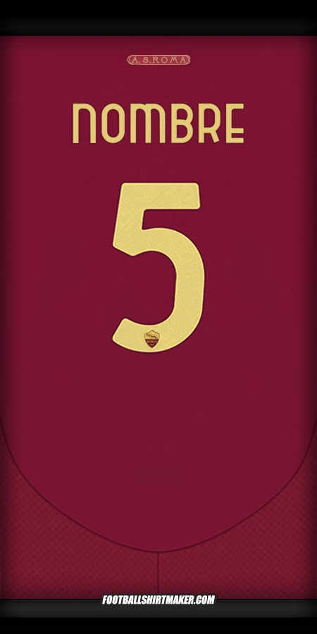 Jersey AS Roma Cup 2024/2025 -  nombre - 5