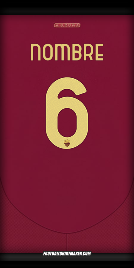 Camiseta AS Roma Cup 2024/2025 -  nombre - 6