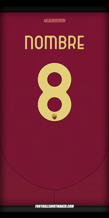 Camiseta AS Roma Cup 2024/2025 -  nombre - 8