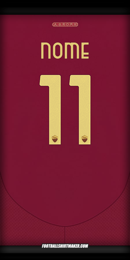 Camisa AS Roma Cup 2024/2025 -  nome - 11