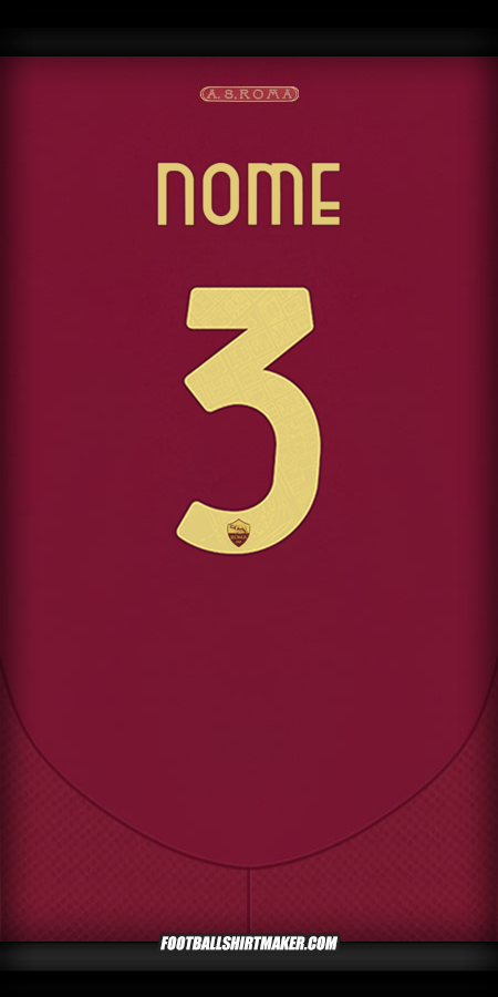 Camisola AS Roma Cup 2024/2025 -  nome - 3