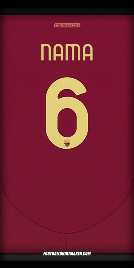 Jersey AS Roma Cup 2024/2025 -  nama - 6