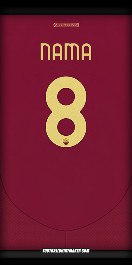 Jersey AS Roma Cup 2024/2025 -  nama - 8