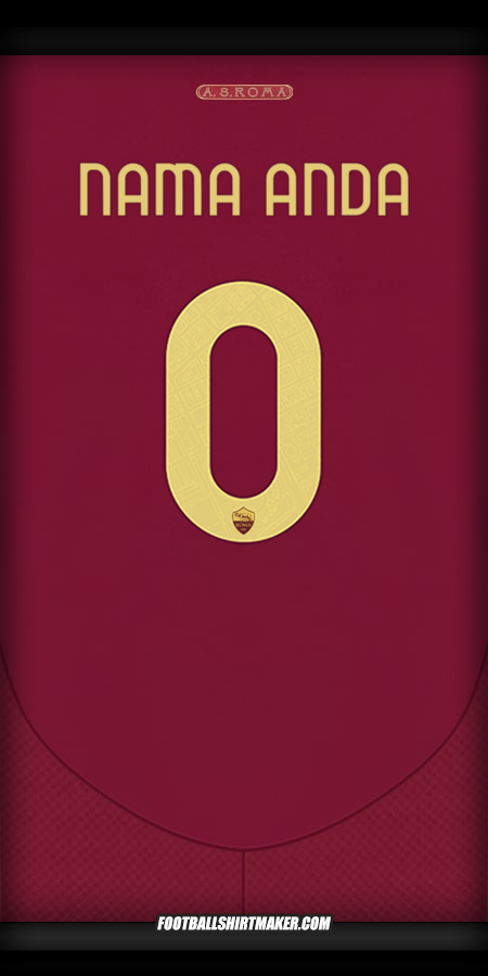 Jersey AS Roma 2024/2025 Cup -  nama anda - 0