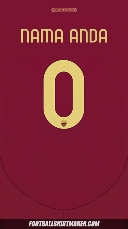 Jersey AS Roma 2024/2025 Cup -  nama anda - 0