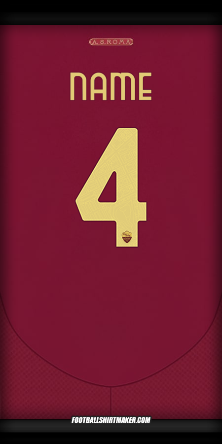 Trikot AS Roma Cup 2024/2025 -  name - 4