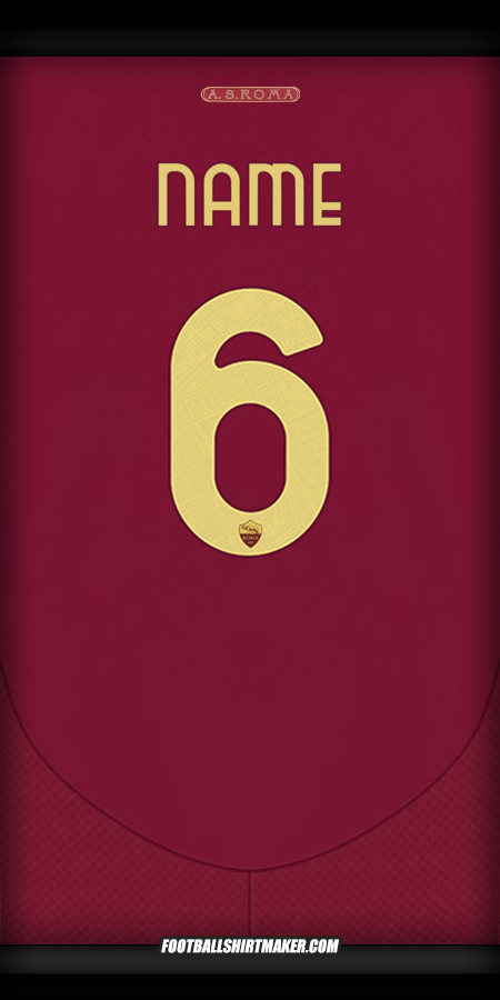 Shirt AS Roma Cup 2024/2025 -  name - 6