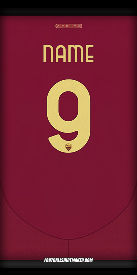 Jersey AS Roma Cup 2024/2025 -  name - 9