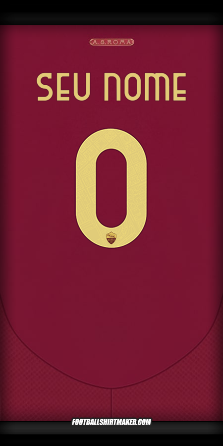 Camisa AS Roma 2024/2025 Cup -  seu nome - 0