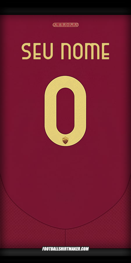 Camisa AS Roma Cup 2024/2025 -  seu nome - 0