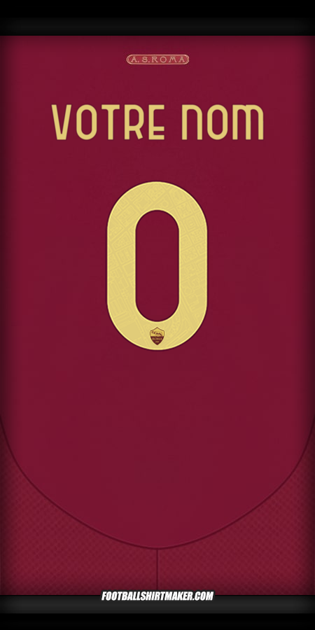 Maillot AS Roma 2024/2025 Cup -  votre nom - 0