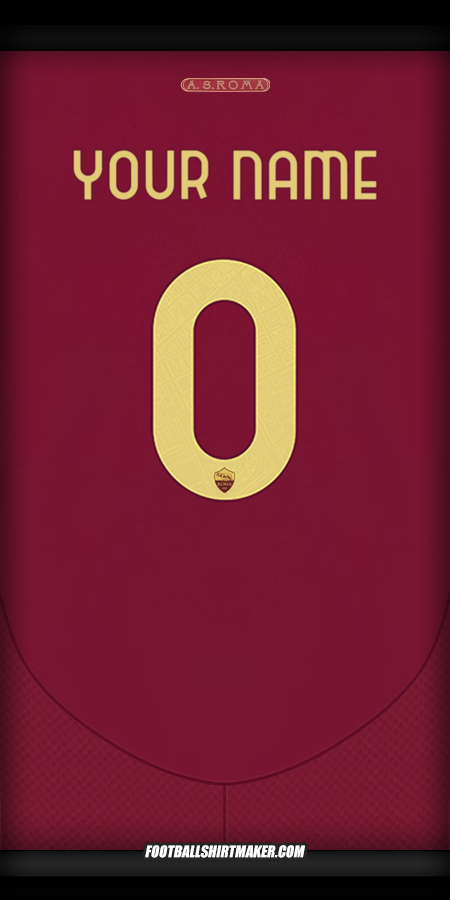 Shirt AS Roma 2024/2025 Cup -  your name - 0