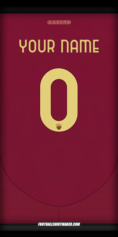 Jersey AS Roma Cup 2024/2025 -  your name - 0