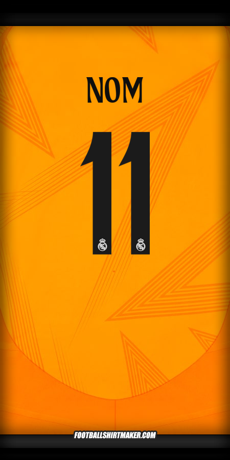 Maillot Real Madrid CF Cup 2024/2025 Extérieur -  nom - 11
