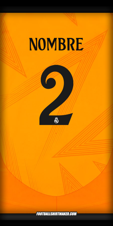 Jersey Real Madrid CF Cup 2024/2025 Visita -  nombre - 2