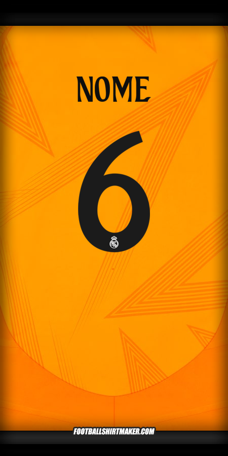 Maglia Real Madrid CF Cup 2024/2025 Seconda -  nome - 6