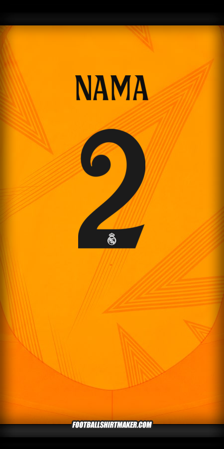 Jersey Real Madrid CF Cup 2024/2025 Alternatif -  nama - 2