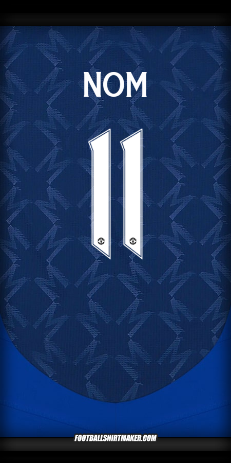Maillot Manchester United Cup 2024/2025 Extérieur -  nom - 11