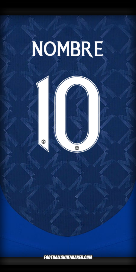 Jersey Manchester United Cup 2024/2025 Visita -  nombre - 10
