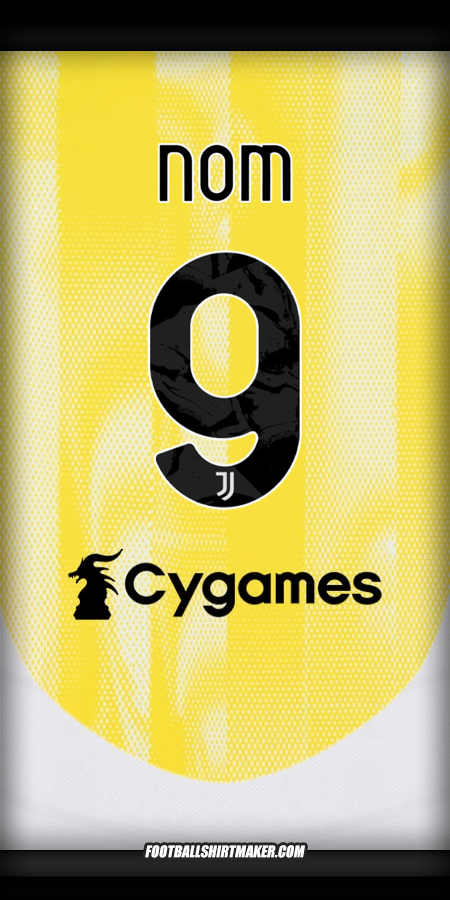 Maillot Juventus FC 2024/2025 Extérieur -  nom - 9