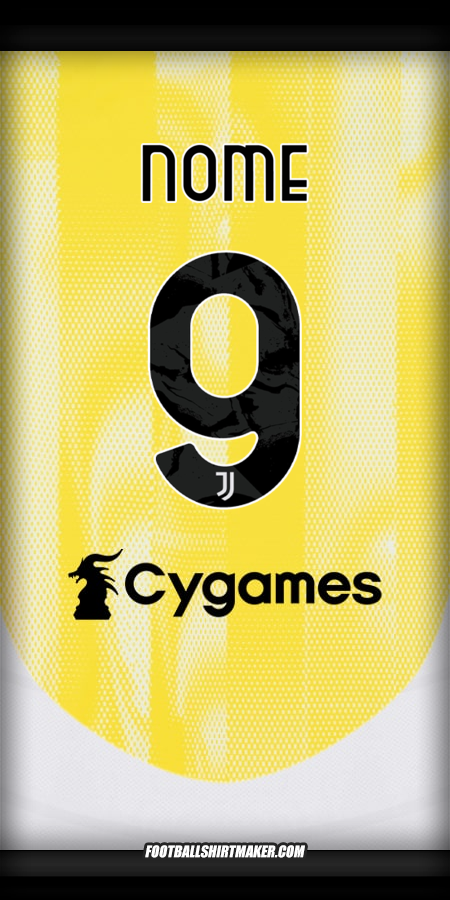 Maglia Juventus FC 2024/2025 Seconda -  nome - 9