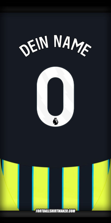Trikot Manchester City 2024/2025 II -  dein name - 0