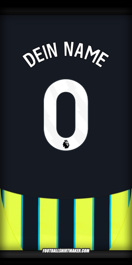 Trikot Manchester City 2024/2025 II -  dein name - 0