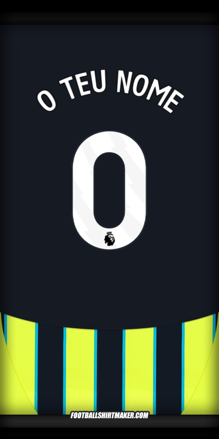 Camisola Manchester City 2024/2025 II -  o teu nome - 0