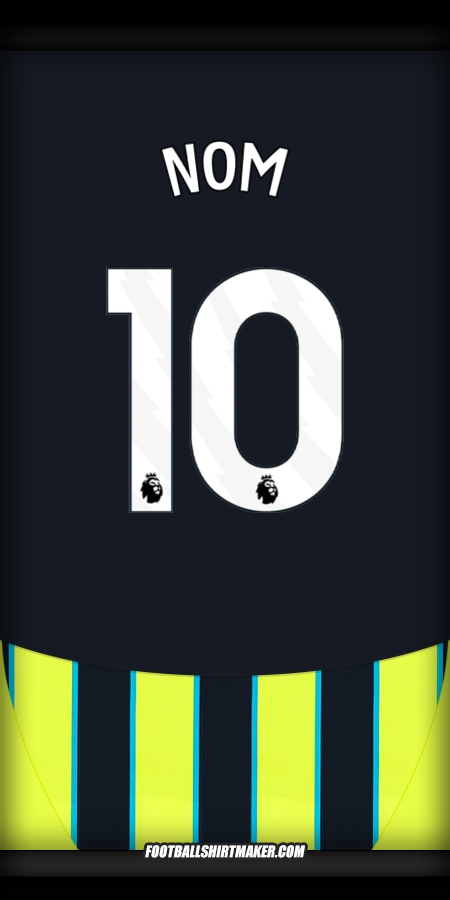 Maillot Manchester City 2024/2025 Extérieur -  nom - 10