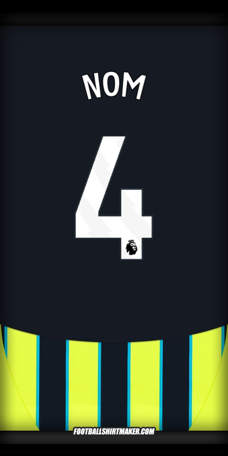 Maillot Manchester City 2024/2025 Extérieur -  nom - 4