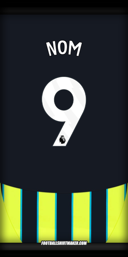 Maillot Manchester City 2024/2025 Extérieur -  nom - 9
