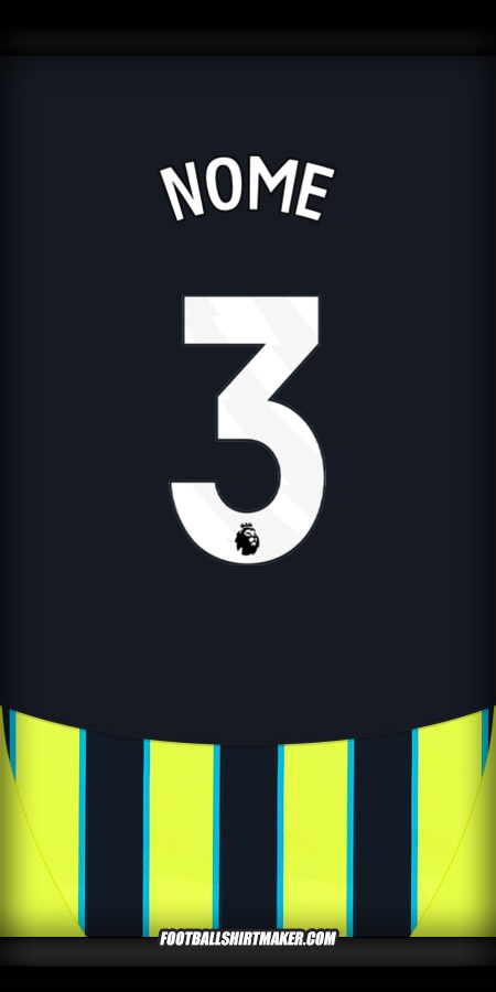 Maglia Manchester City 2024/2025 Seconda -  nome - 3