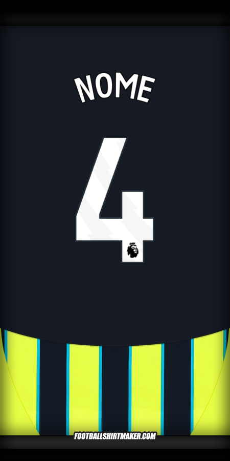 Maglia Manchester City 2024/2025 Seconda -  nome - 4
