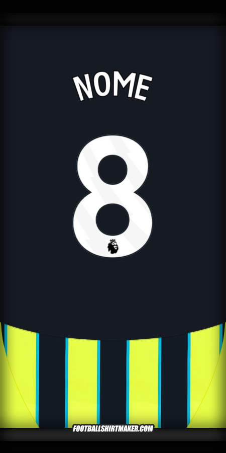 Camisola Manchester City 2024/2025 Alternativa -  nome - 8