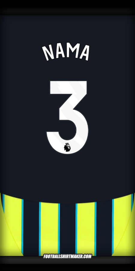 Jersey Manchester City 2024/2025 Alternatif -  nama - 3