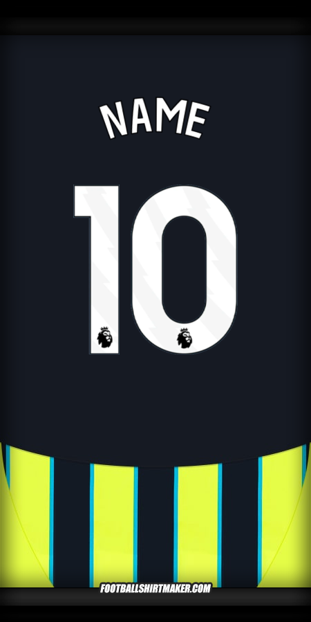 Trikot Manchester City 2024/2025 Auswärts -  name - 10