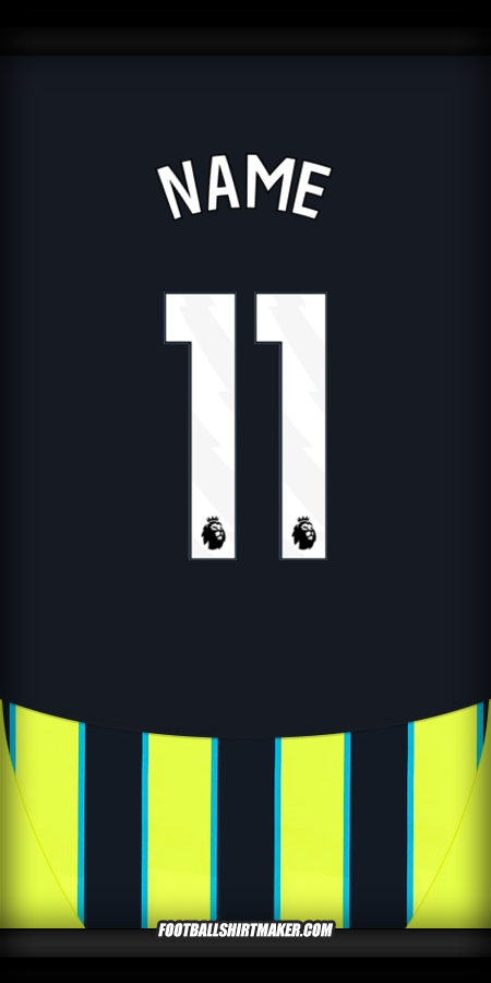 Trikot Manchester City 2024/2025 Auswärts -  name - 11