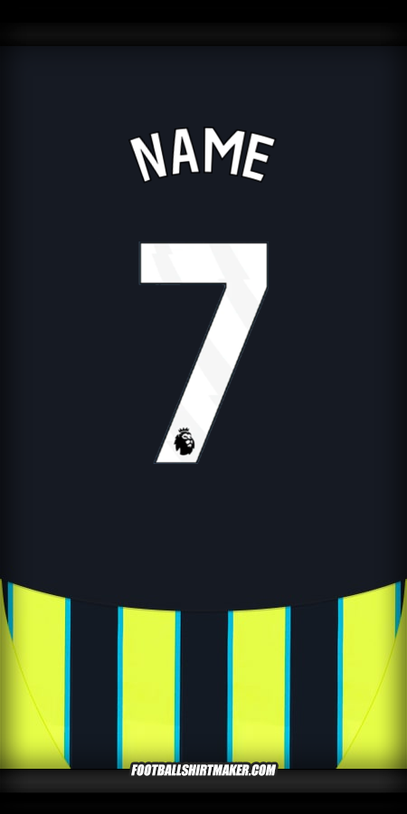 Jersey Manchester City 2024/2025 Away -  name - 7