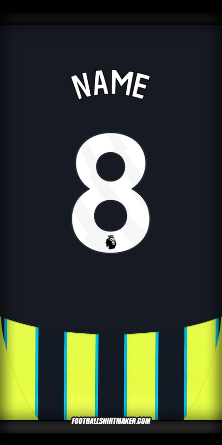 Jersey Manchester City 2024/2025 Away -  name - 8