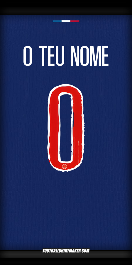 Camisola Paris Saint Germain Cup 2024/2025 -  o teu nome - 0