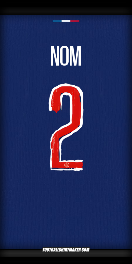 Maillot Paris Saint Germain Cup 2024/2025 -  nom - 2