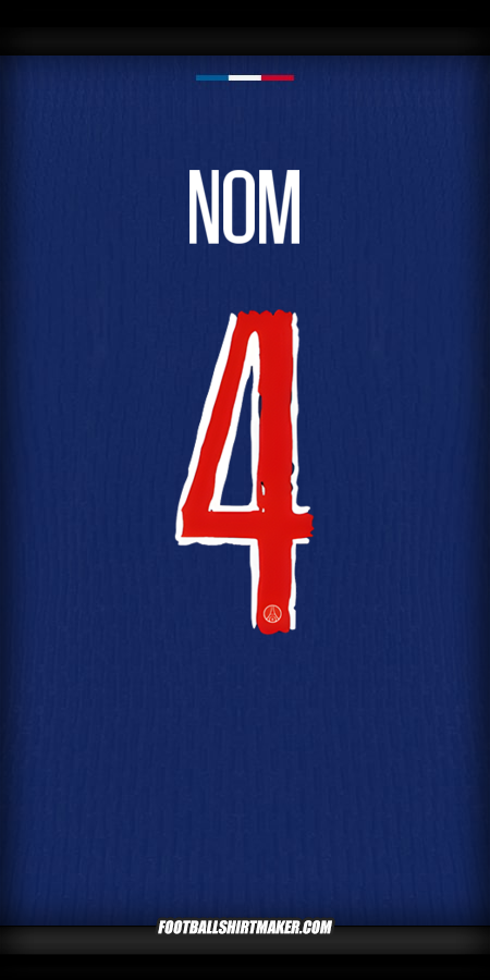 Maillot Paris Saint Germain Cup 2024/2025 -  nom - 4