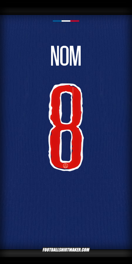 Maillot Paris Saint Germain Cup 2024/2025 -  nom - 8