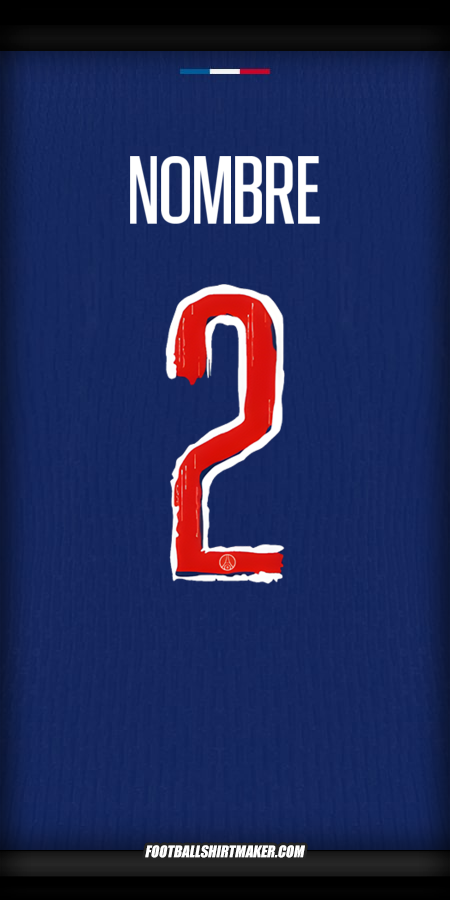 Jersey Paris Saint Germain Cup 2024/2025 -  nombre - 2
