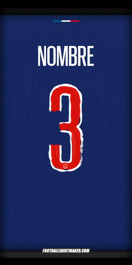Camiseta Paris Saint Germain Cup 2024/2025 -  nombre - 3