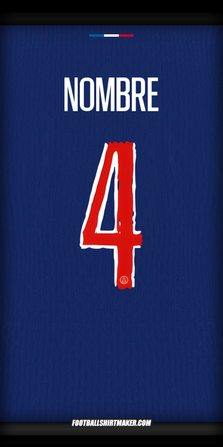 Camiseta Paris Saint Germain Cup 2024/2025 -  nombre - 4